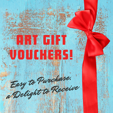 Art gift vouchers for sale, the ideal gift for Christmas, weddings, retirements and birthdays.